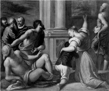 Jacopo Palma il Giovane (Palma the Younger) - Healing in the Temple - 43.192 - Museum of Fine Arts
