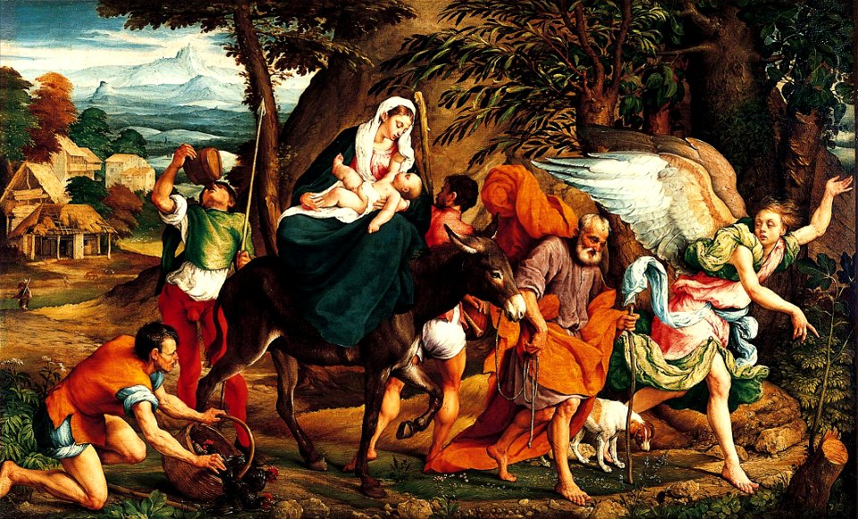 Jacopo Bassano - La Fuga in Egitto (Norton Simon Museum)