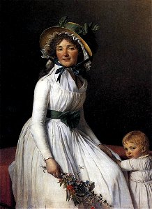 Jacques-Louis David - Portrait of Emilie Sériziat and her Son - WGA6075