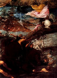 Jacopo Tintoretto - The Conversion of Saul (detail) - WGA22426. Free illustration for personal and commercial use.