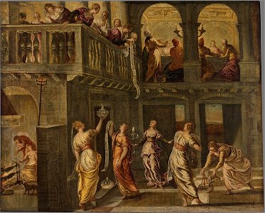 Jacopo Tintoretto - De wijze en de dwaze maagden - 2567 (OK) - Museum Boijmans Van Beuningen