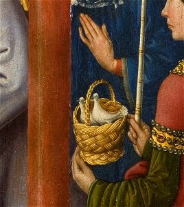 Jacques Daret - Altarpiece of the Virgin (detail) - WGA05935