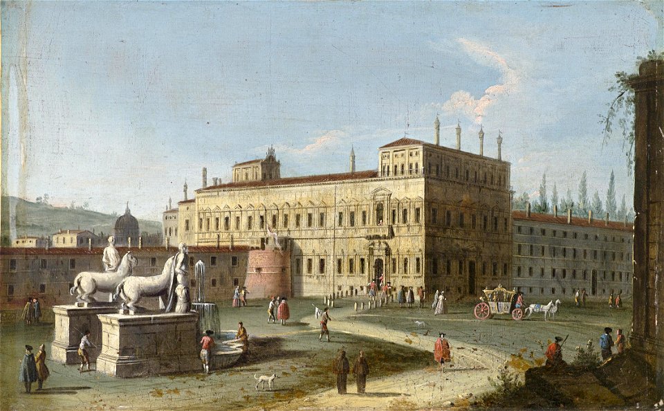JAcopo Fabris Ansicht des Quirinals in Rom