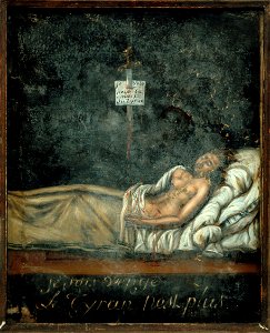 Jacques-Louis David - Portrait de Louis-Michel Le Peletier de Saint-Fargeau (1760-1793), sur son lit de mort - P1752 - Musée Carnavalet