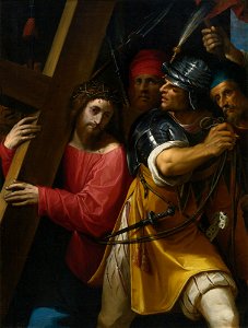 JACOPO LIGOZZI VERONA 1547 - 1627 FLORENCE CHRIST CARRYING THE CROSS. Free illustration for personal and commercial use.