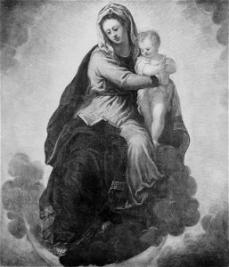 Jacopo Tintoretto (1519-94) - The Virgin and Child - RCIN 402588 - Royal Collection
