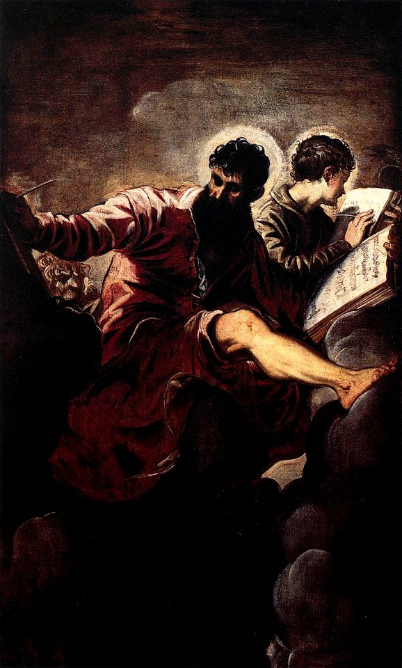 Jacopo Tintoretto - The Evangelists Mark and John - WGA22449