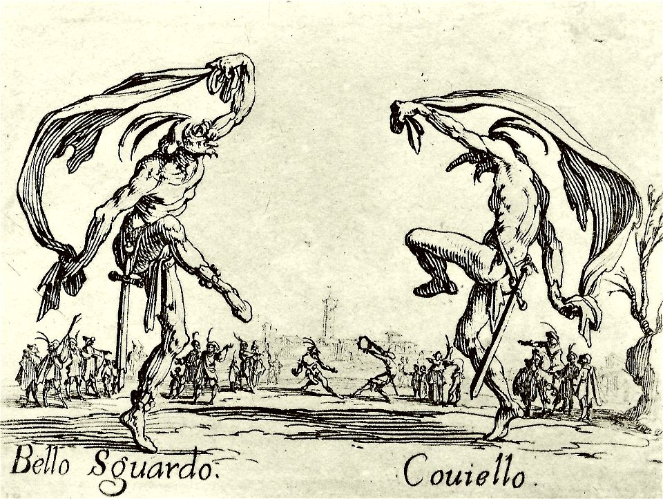 Jacques Callot, Balli di Sfessania, Bello Sguardo and Coviello