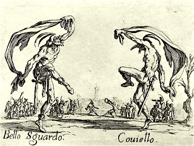 Jacques Callot, Balli di Sfessania, Bello Sguardo and Coviello