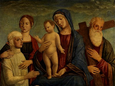Jacopo Bellini (manner of) Madonna with Child and saints