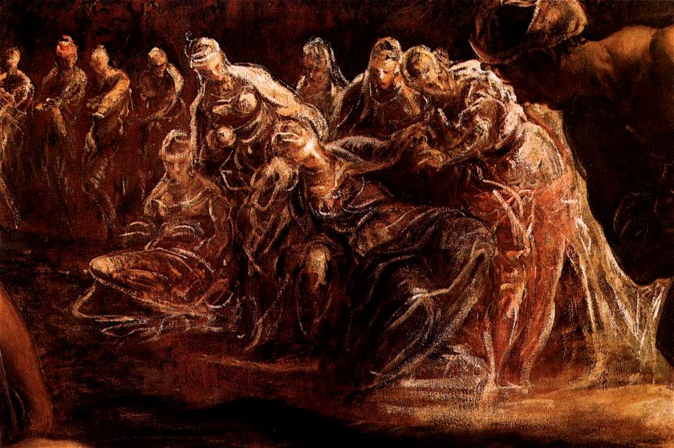 Jacopo Tintoretto - The Baptism of Christ (detail) - WGA22552
