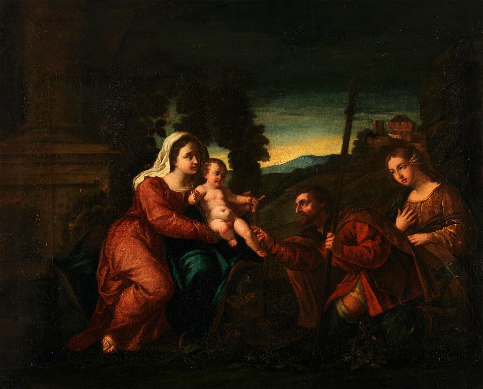 Jacopo Palma il Vecchio (Kopie nach) - Maria mit Kind und den hll. Rochus und Maria Magdalena - 6093 - Bavarian State Painting Collections