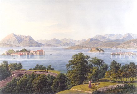 Jakob Alt - Ansicht von Lago Maggiore - ca 1833-34