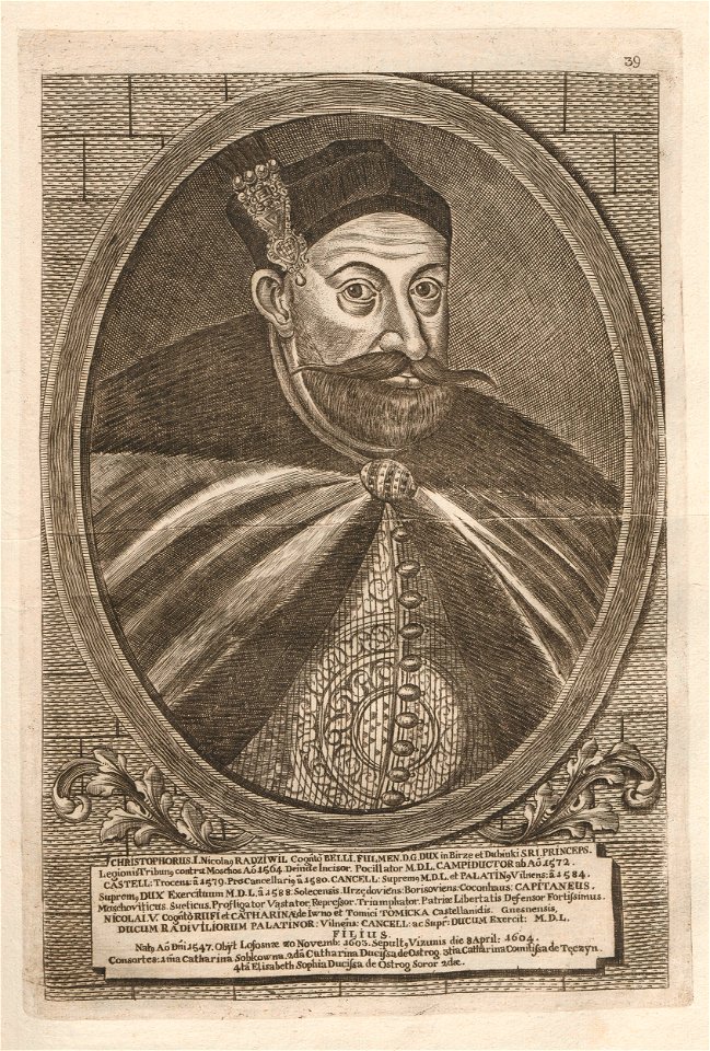 Kryštap Mikałaj Radzivił Piarun. Крыштап Мікалай Радзівіл Пярун (H. Lajbovič, 1758)