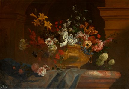 Jakob Bogdani (c. 1660-1720) - Flowers in a Vase - RCIN 402929 - Royal Collection