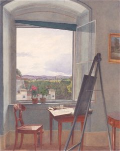 Jakob Alt - Blick aus dem Atelier des Künstlers in der Alservorstadt gegen Dornbach - 1836