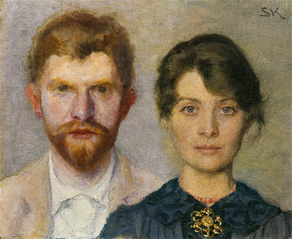 Dobbeltportræt af Marie og P.S. Krøyer