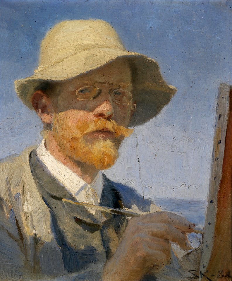 Peder Severin Krøyer - Selvportræt (1888)
