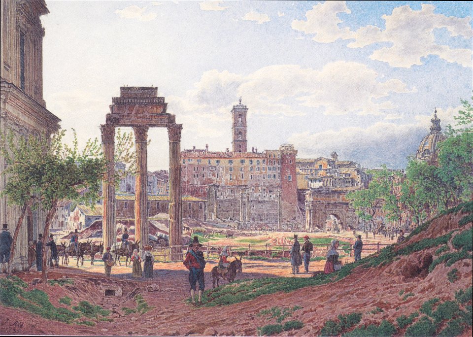 Jakob Alt - Das Forum Romanum in Rom - 1835