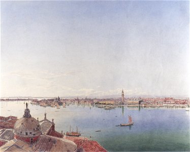 Jakob Alt - Panoramaansicht von Venedig - ca 1835