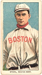 Jake Stahl, Boston Red Sox, baseball card portrait LCCN2008676435