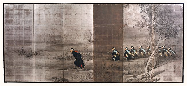 Kubota Beisen - The Bravery of Captain Matsuzaki Nao’omi at Anseong... - 1059-2010.1 - Saint Louis Art Museum