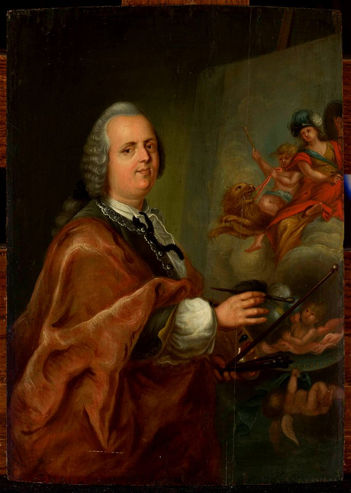 Krzysztof Józef Werner - Self-portrait at work - MP 4161 - National Museum in Warsaw