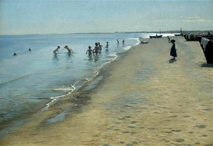 Krøyer Sommerdag ved Skagens Sønderstrand 1884