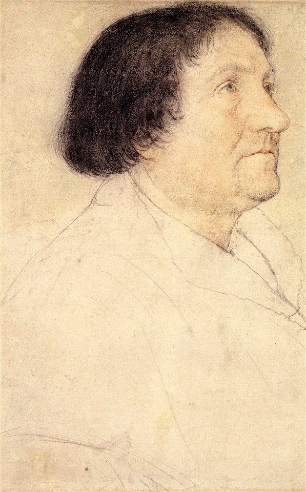 Jakob Meyer, chalk drawing by Hans Holbein the Younger
