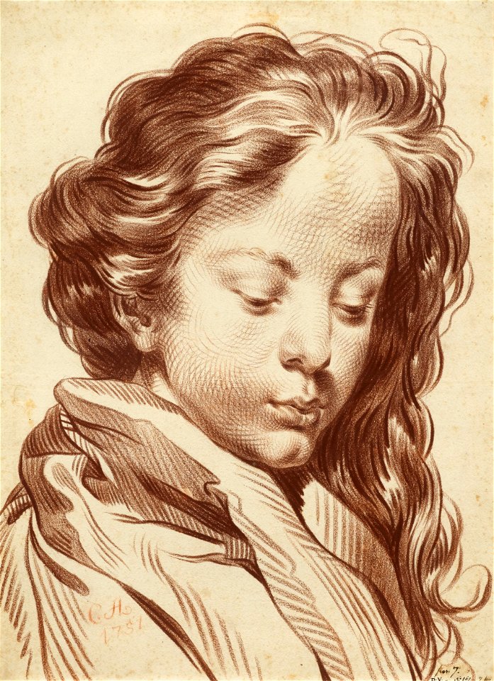Jakob Matthias Schmutzer Porträt eines jungen Mädchens 1751
