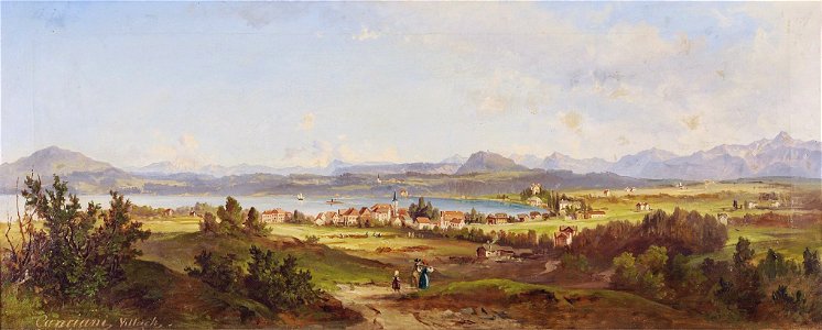 Jakob Canciani Wörtherseelandschaft mit Velden