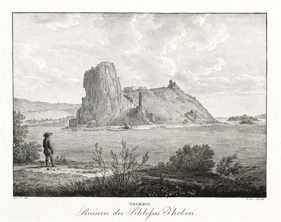Jakob Alt (Austrian, 1789-1872) - Ungern, Ruinen des Schlosses Theben - 1968.324 - Cleveland Museum of Art