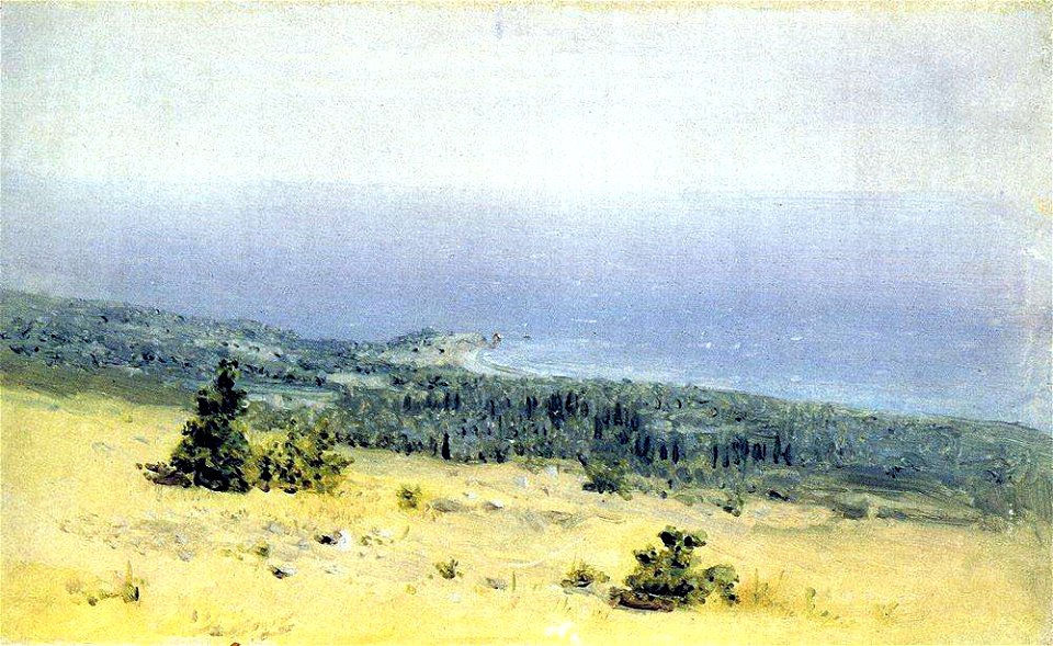 Kuindzhi View of the shore and the sea from the mountains 1880s