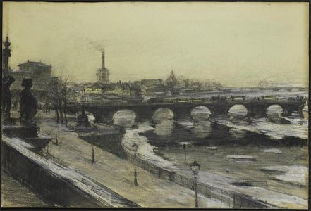 Gotthardt Kuehl - Die Augustusbrücke in Dresden