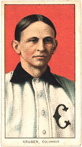 Kruegar, Columbus Team, baseball card portrait LCCN2008676934