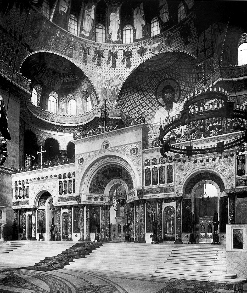 Kronstadt cathedral interior 1914