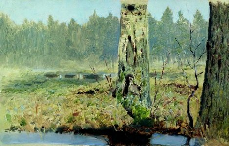 Kuindzhi Tree trunks 1880s