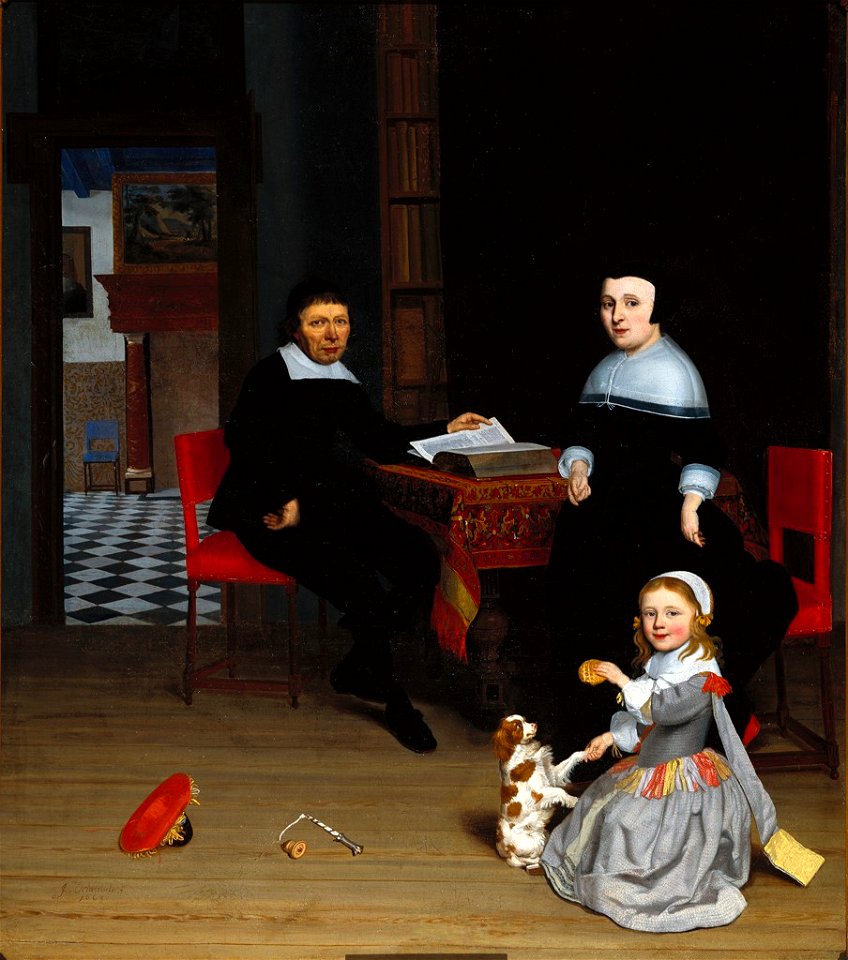 Jakob Ochtervelt - Portrait of a Family - 1922.135 - Fogg Museum
