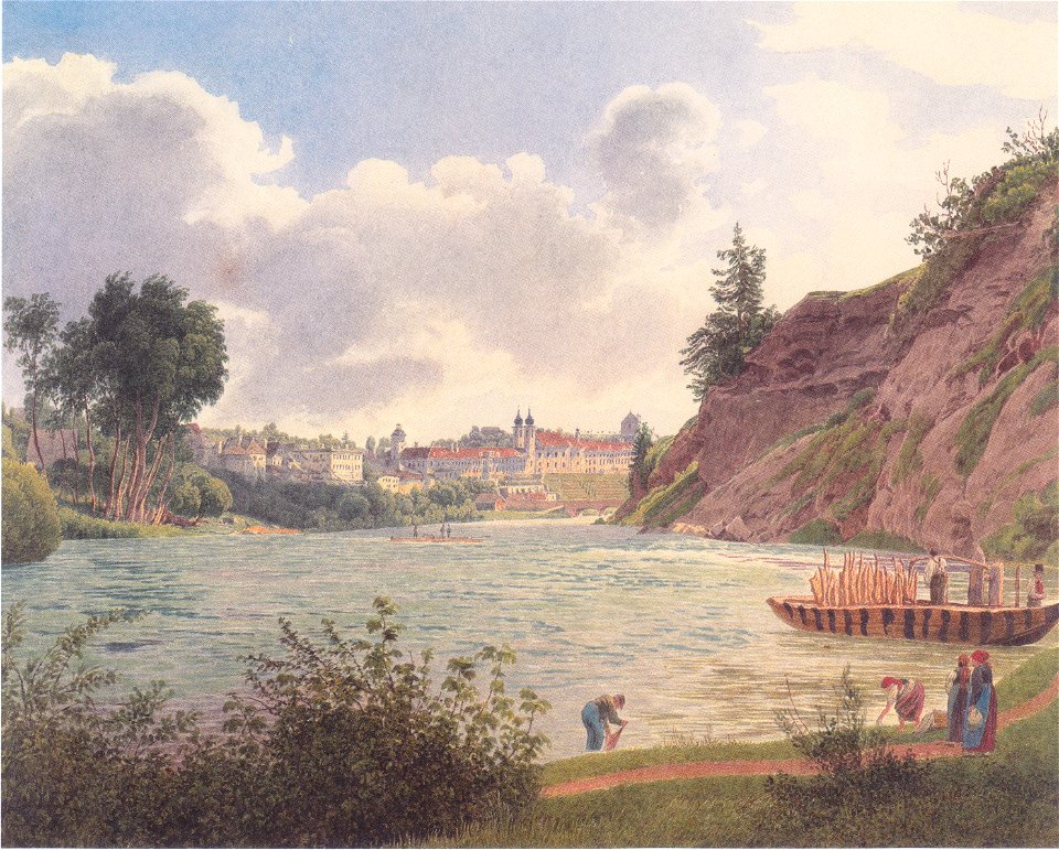 Jakob Alt - Lambach in Oberösterreich - 1838