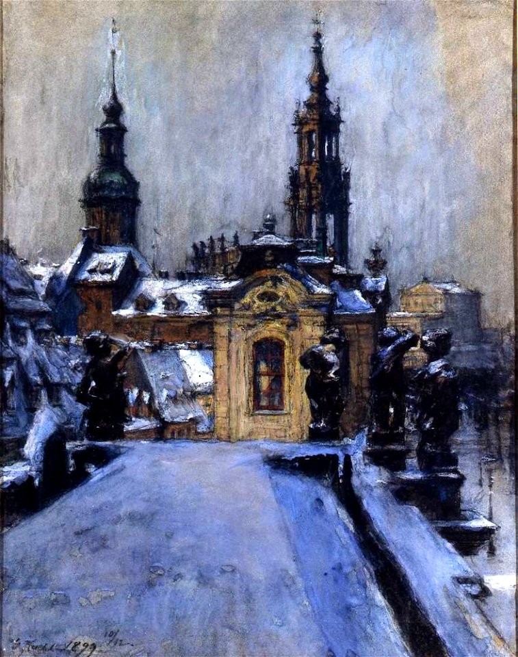 Gotthardt Kuehl Blick aus dem Atelier auf die Sekundogenitur