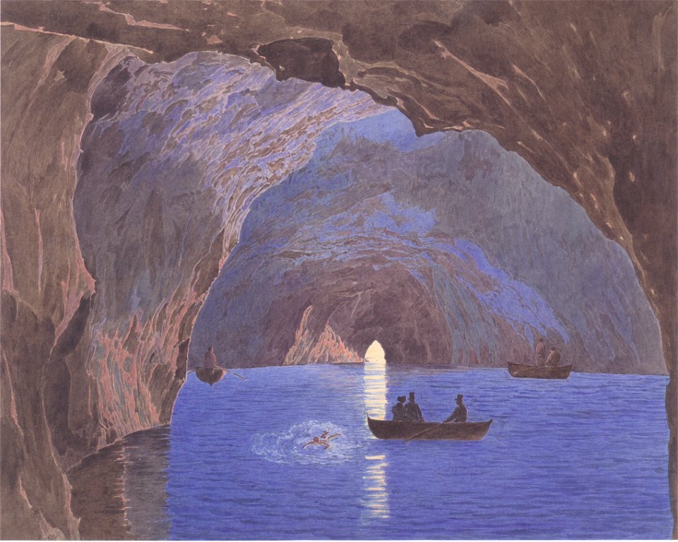Jakob Alt - Die Blaue Grotte auf der Insel Capri - 1835-36