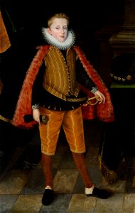 Jakob de Monte, , Schloss Ambras Innsbruck - Kaiser Ferdinand II. (1578-1637) im Alter von 14 Jahren in ganzer Figur - GG 3480 - Kunsthistorisches Museum