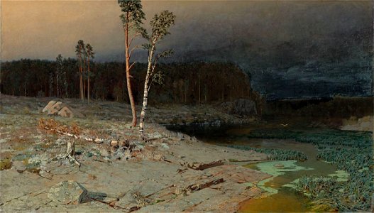 Kuindzhi At Valaam island 1873. Free illustration for personal and commercial use.