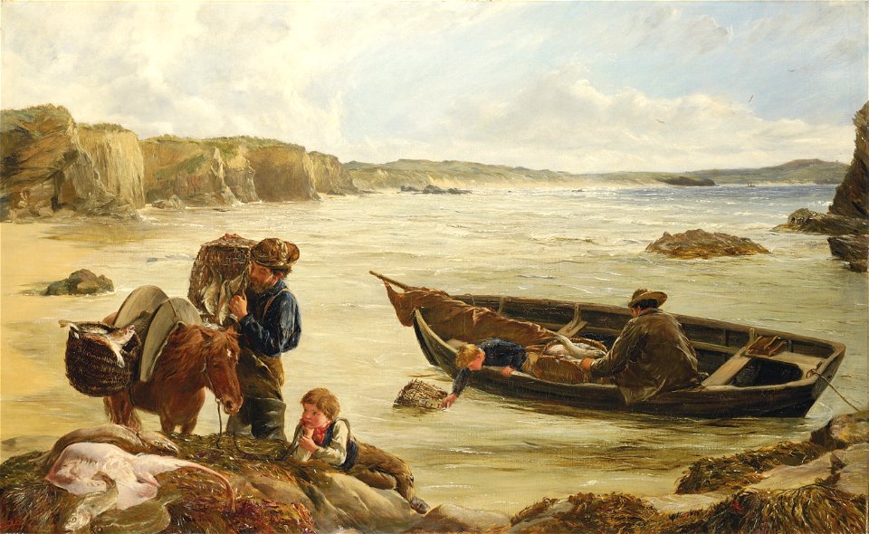 James Clarke Hook - Under the lee of a rock