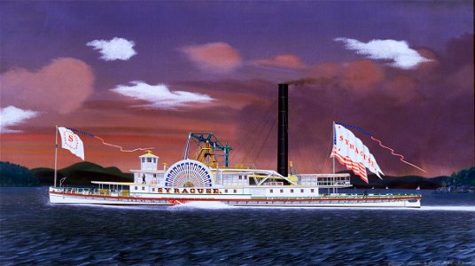 James Bard - The Steamship Syracuse - Google Art Project. Free illustration for personal and commercial use.