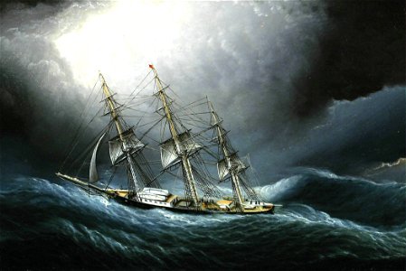 James E. Buttersworth - Clipper Ship at Cape Horn