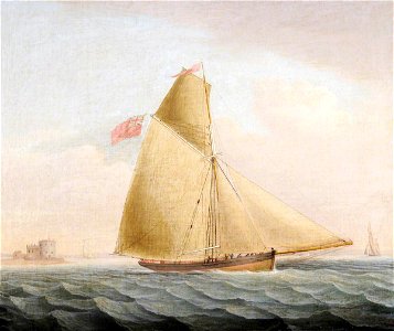 James Edward Rogers (1838-1896) - The Yacht 'Pearl' - 1175962 - National Trust. Free illustration for personal and commercial use.