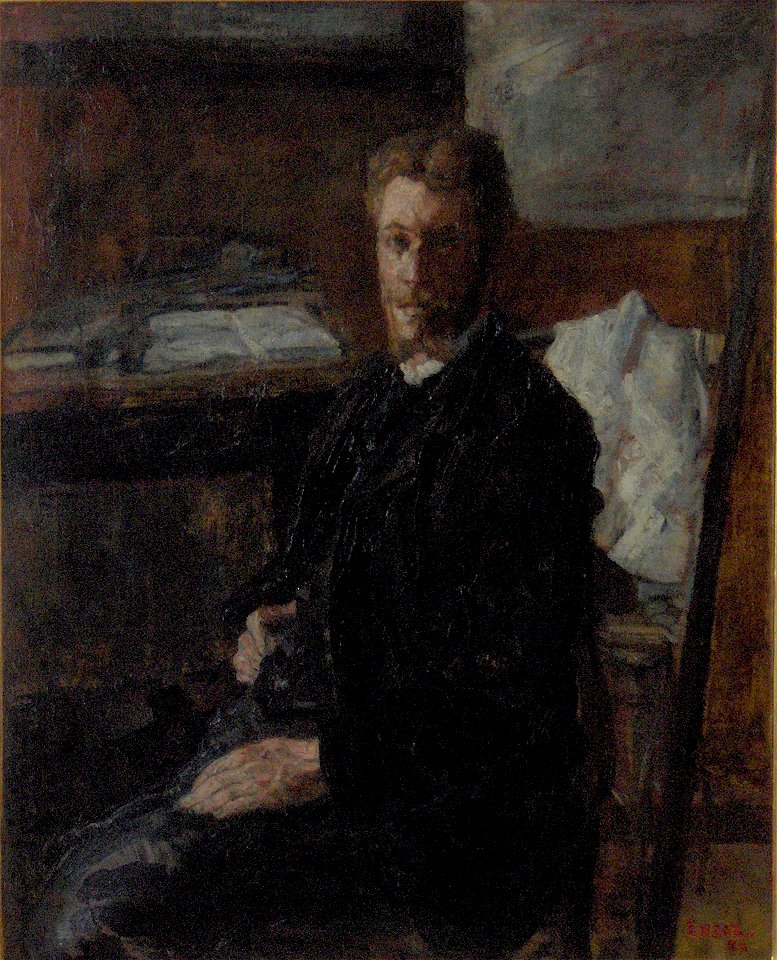James Ensor (1882) Portret van Willy Finch