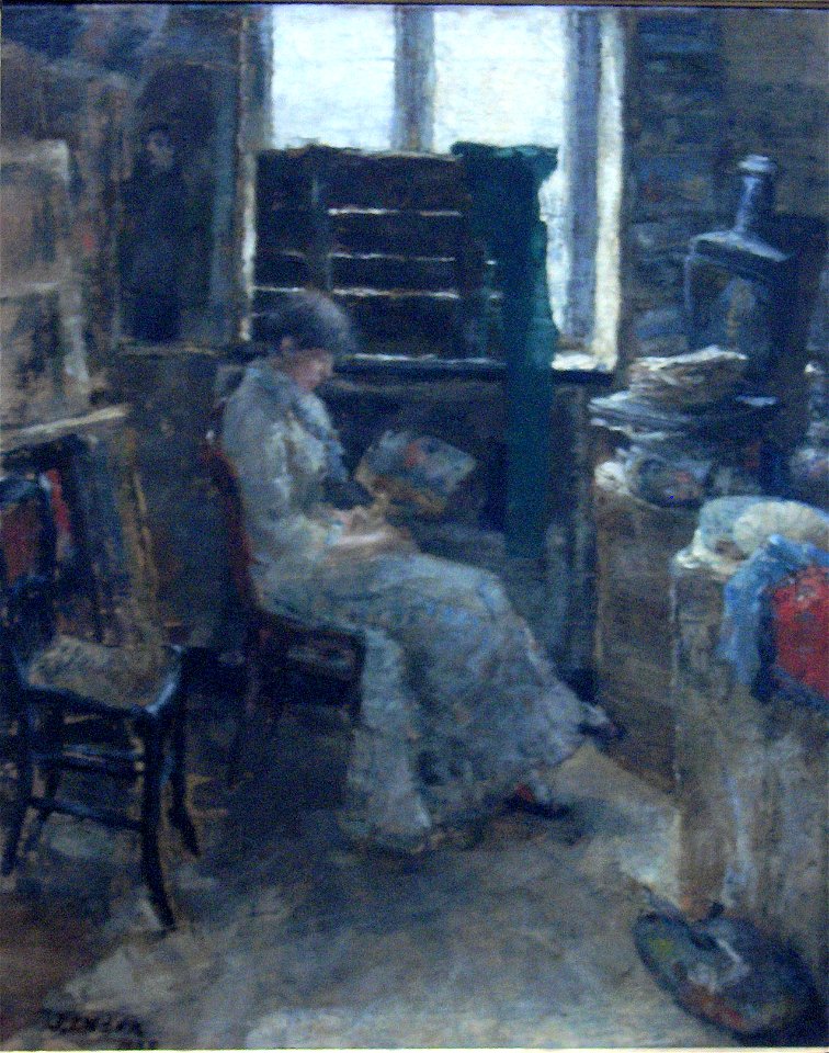 James Ensor (1880) Een koloriste 001