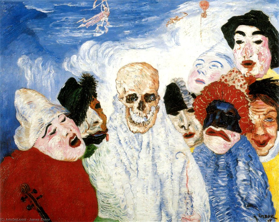 James Ensor - Death and the masks